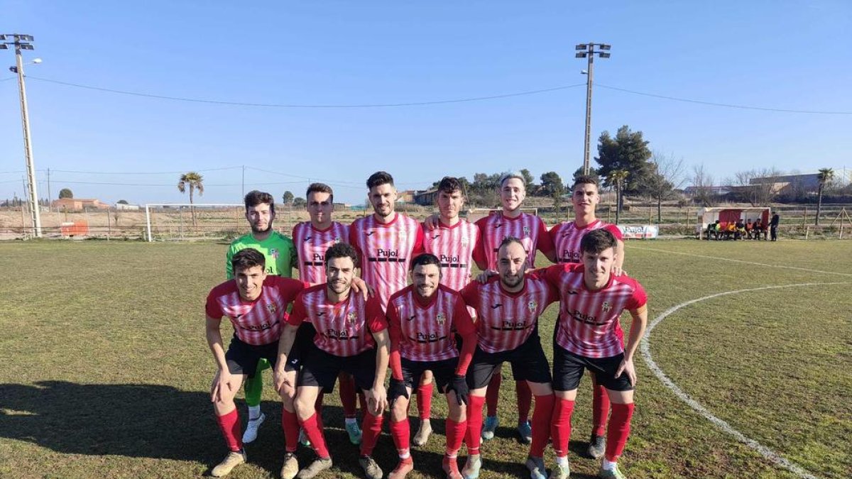 Onze inicial del CF Puigvertenca davant el Pardinyes B