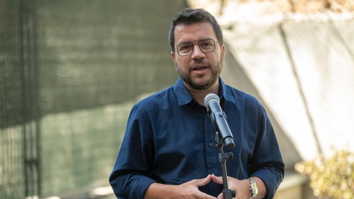 El presidente de la Generalitat, Pere Aragonès.