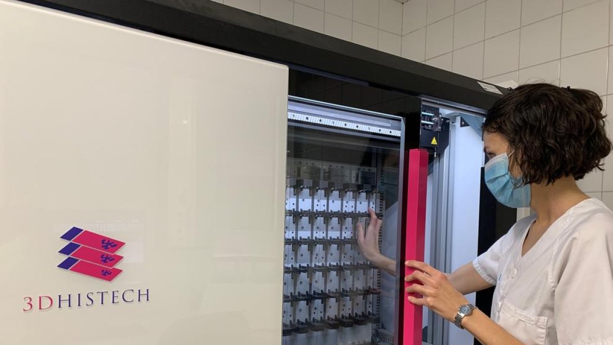 L'escàner que s'utilitza per per analitzar biòpsies mitjançant tecnologia digital.