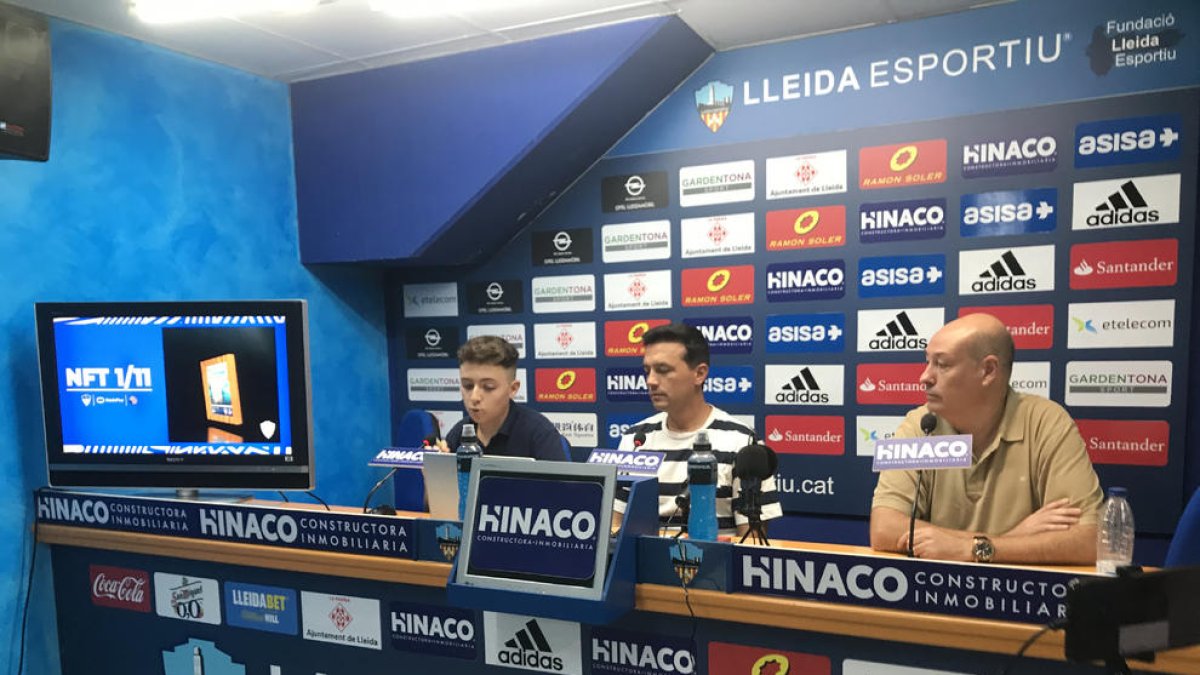 Imagen de la presentación de uno de los NFTs que pondrá a la venta el club