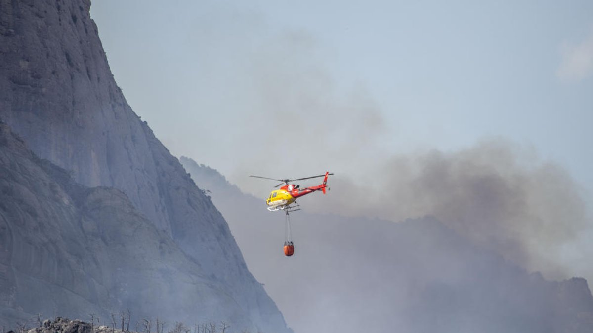 El fuego de Peramola fue ocasionado por una cosechadora.