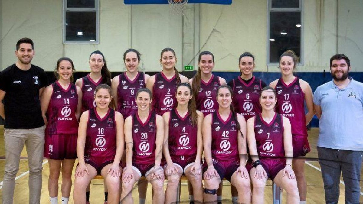 Jugadores i tècnics del Nayox CBF Lleida.