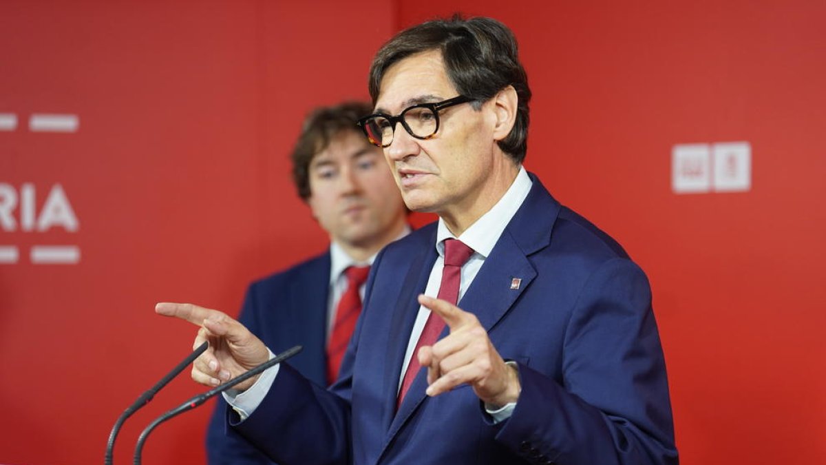 El primer secretari del PSC i exministre de Sanitat, Salvador Illa.