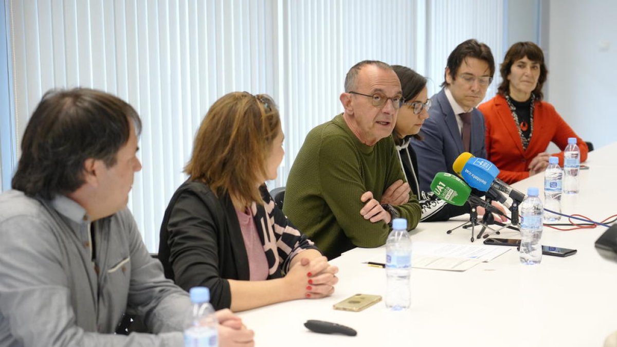 El acto de presentación del nuevo modelo de ciberseguridad del ayuntamiento de Lleida.