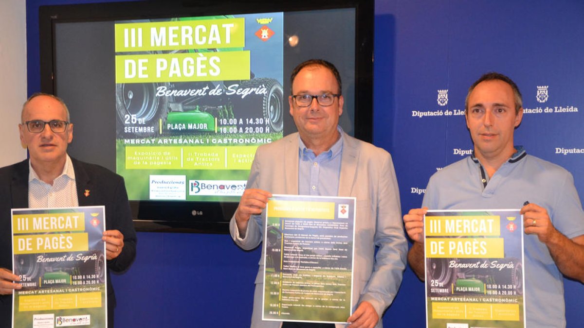La presentación de la Fira de Benavent ayer en la Diputación.