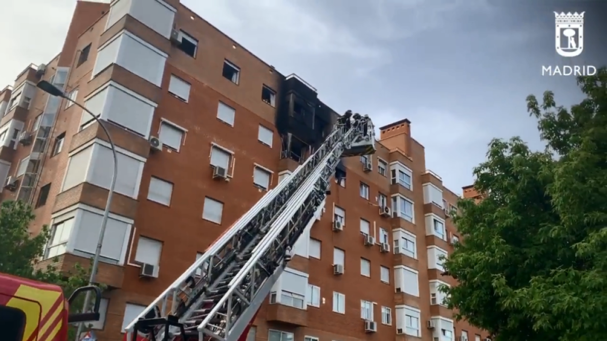 El fuego calcinó por completo la vivienda de las víctimas mortales.