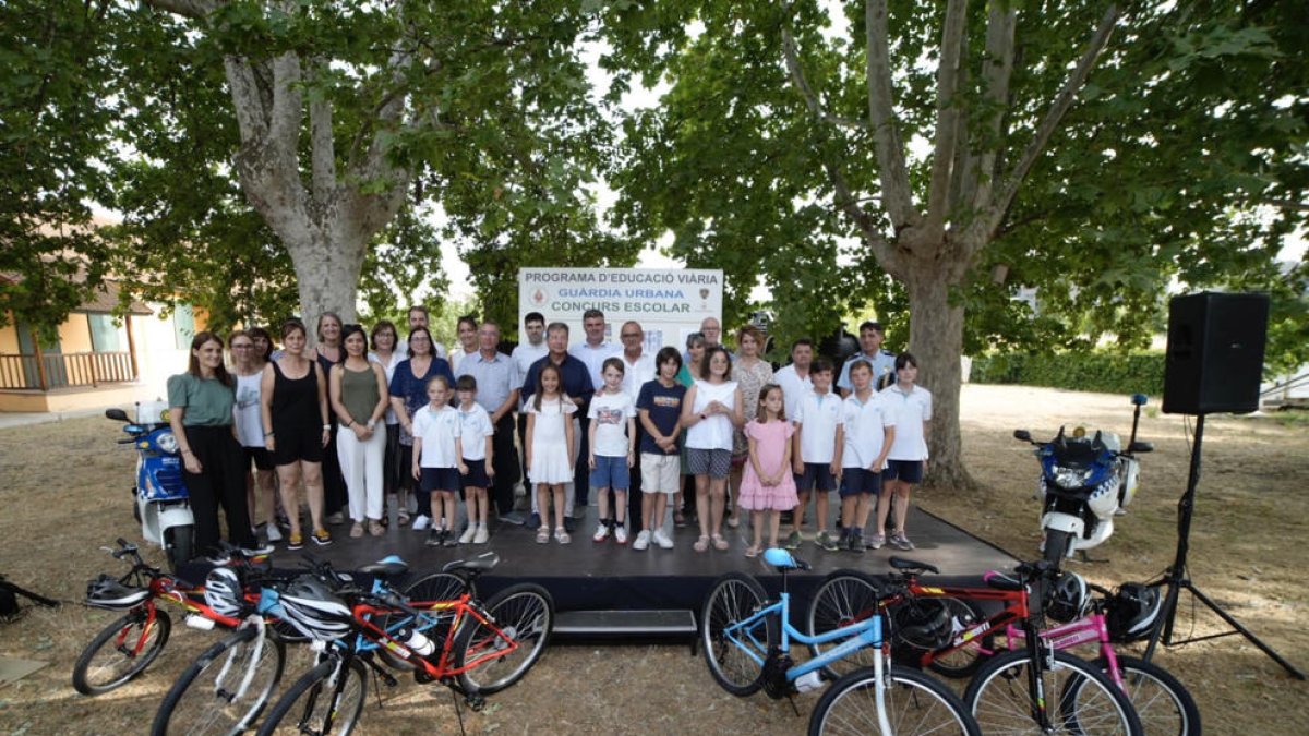 Entrega de premis del programa de formació viària ahir al Museu de l’Aigua.