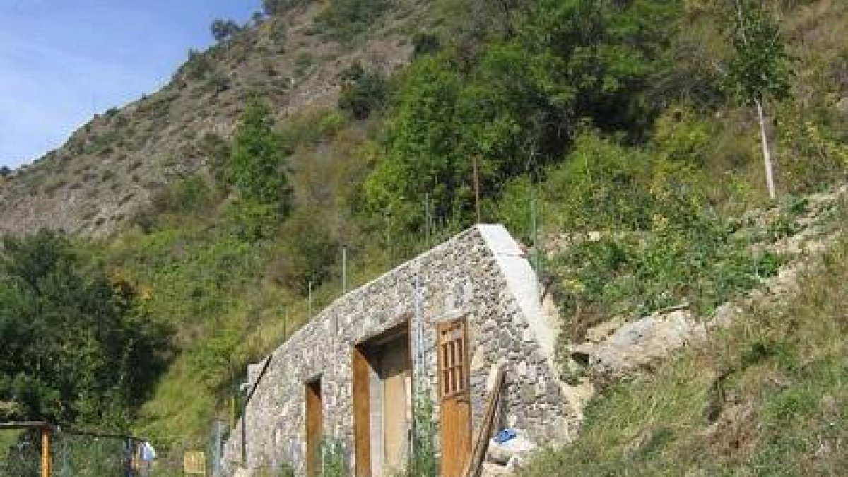 Vivienda derribada en Vielha.