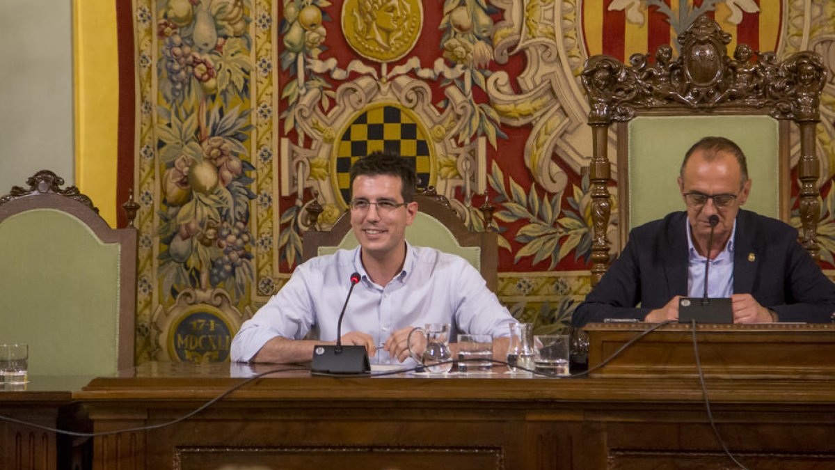 Pueyo i Postius s'acomiaden de la Paeria de Lleida en el darrer ple del mandat