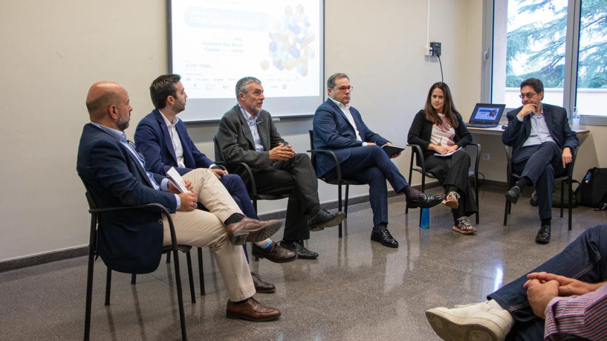 Conferencia de los responsables de oficinas exteriores de Acció en el marco de la Semana de la Internacionalización, en el Parque científico y agroalimentario de Lleida.