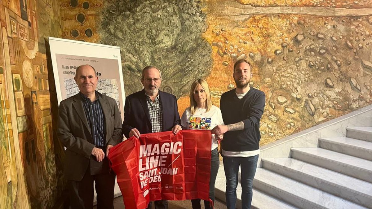 La presentació de la Magic Line, ahir a Lleida.