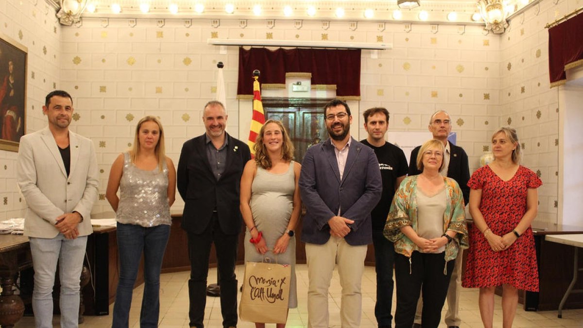 Núria Vilarrubla va ser una de les homenatjades per l’ajuntament de la Seu.