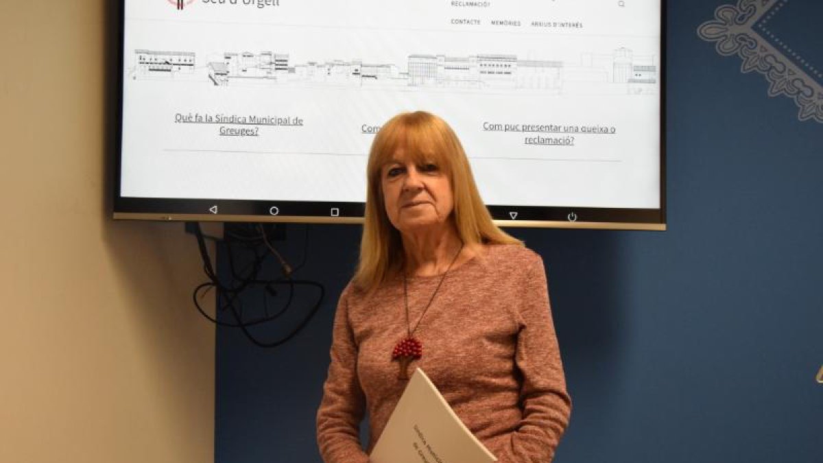 La Síndica, Anna Martí, en la presentación de la memoria de 2022.