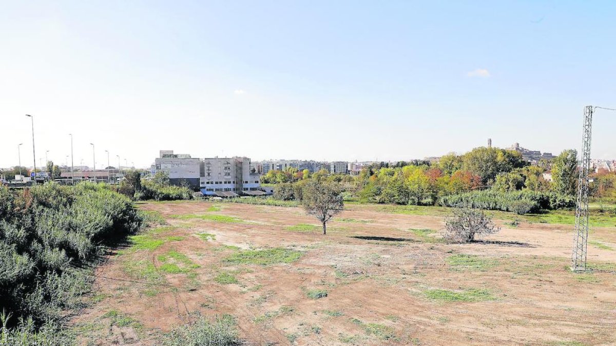 Vista de part dels terrenys de l’ARE.
