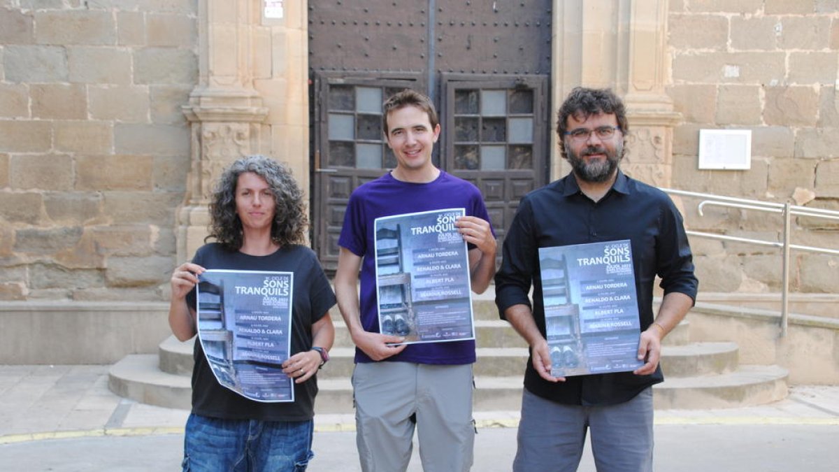 La presentació del cicle ‘Sons Tranquils’, ahir a Ivars d’Urgell.