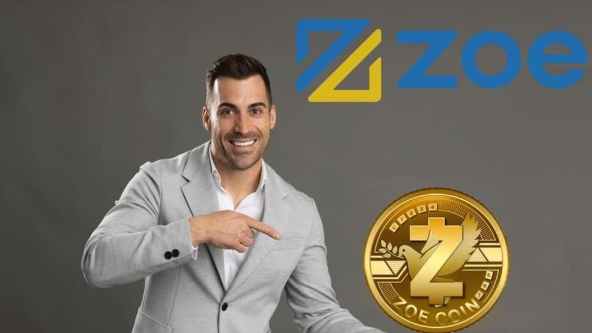 Daniel Paterna, en una imatge promocional de criptomonedes.