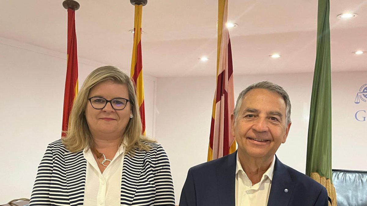 M. Cerqueda i J. Francesch, responsables del Col·legi.