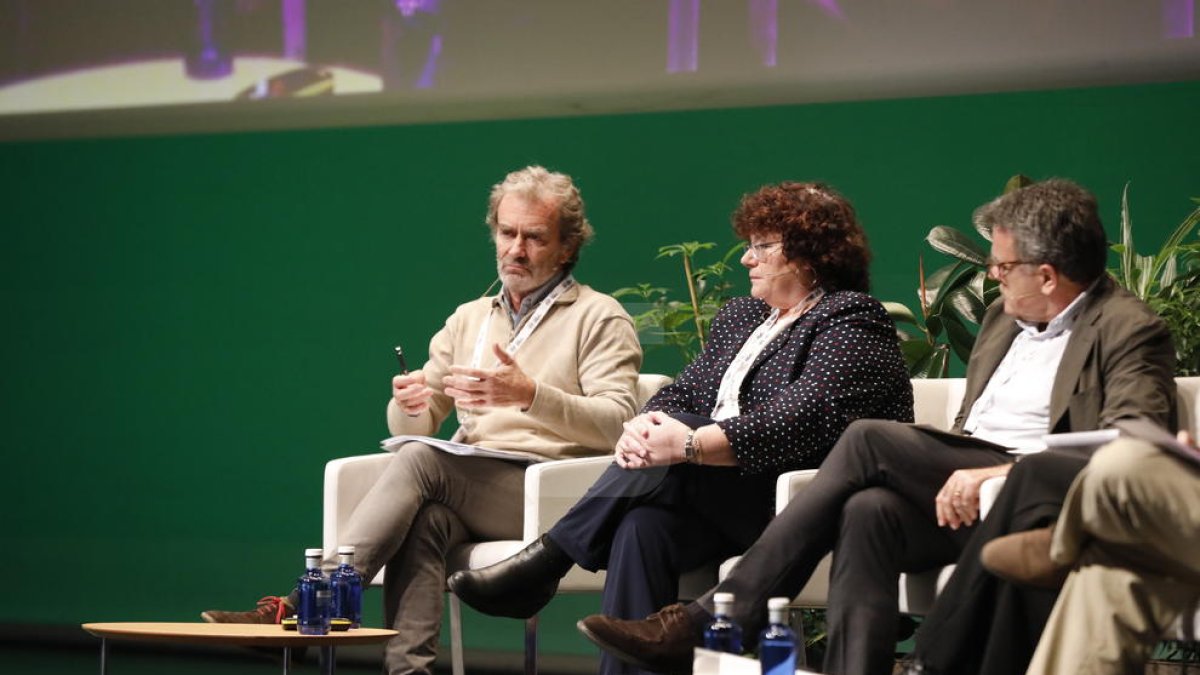 Fernando Simón en una visita a La Llotja de Lleida.