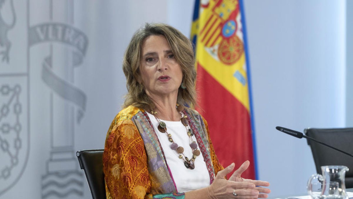 La vicepresidenta tercera i ministra per a la Transició Ecològica i el Repte Demogràfic, Teresa Ribera.