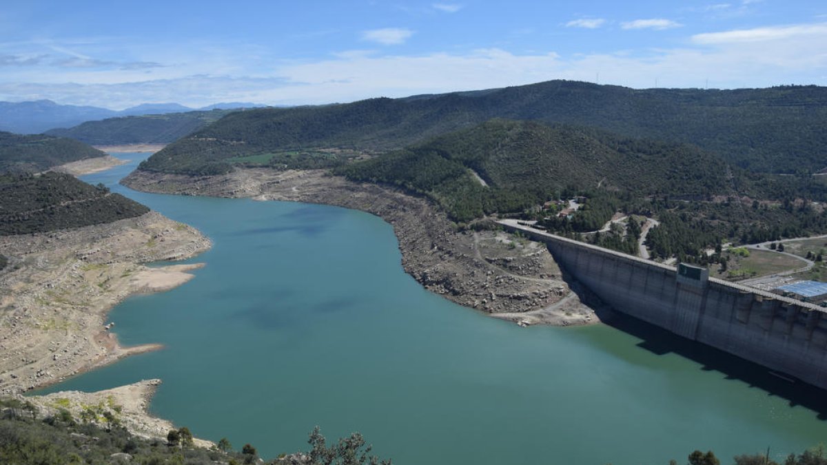 Imatge d'arxiu del pantà de Rialb.