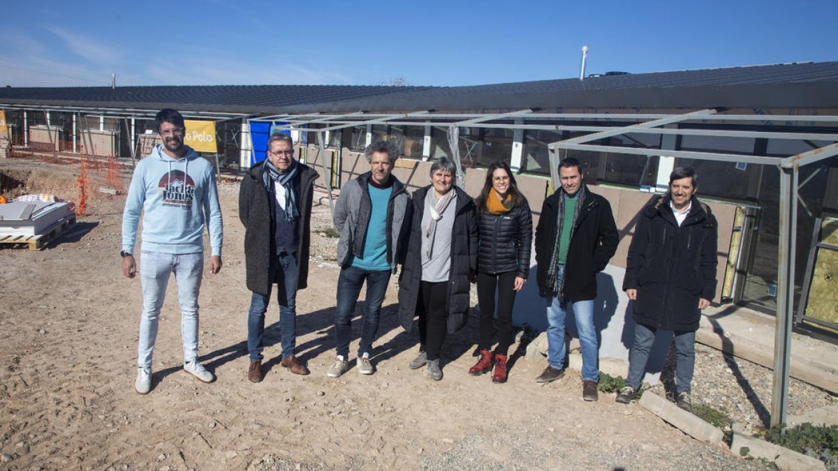 La visita a las obras de la residencia en Sant Martí de Maldà.