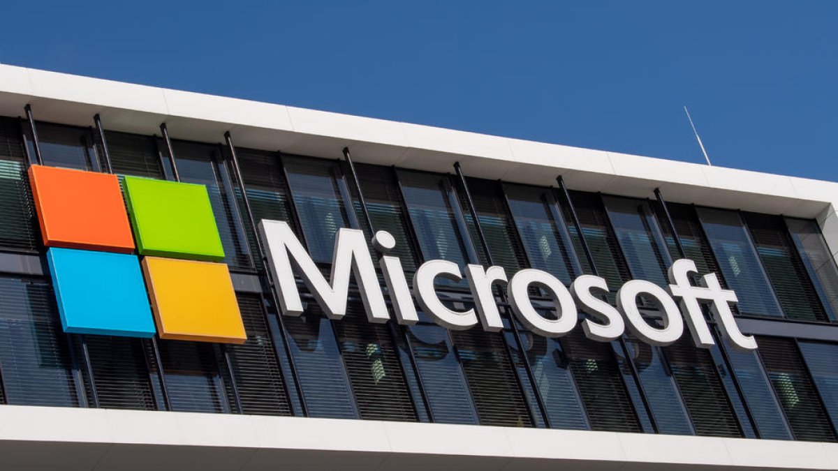 El logo de Microsoft.