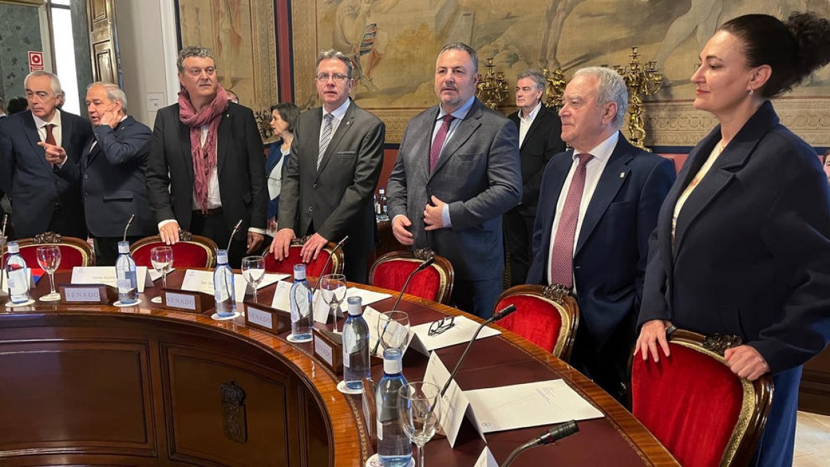 Reunió de diputacions i ajuntaments ahir al Senat.