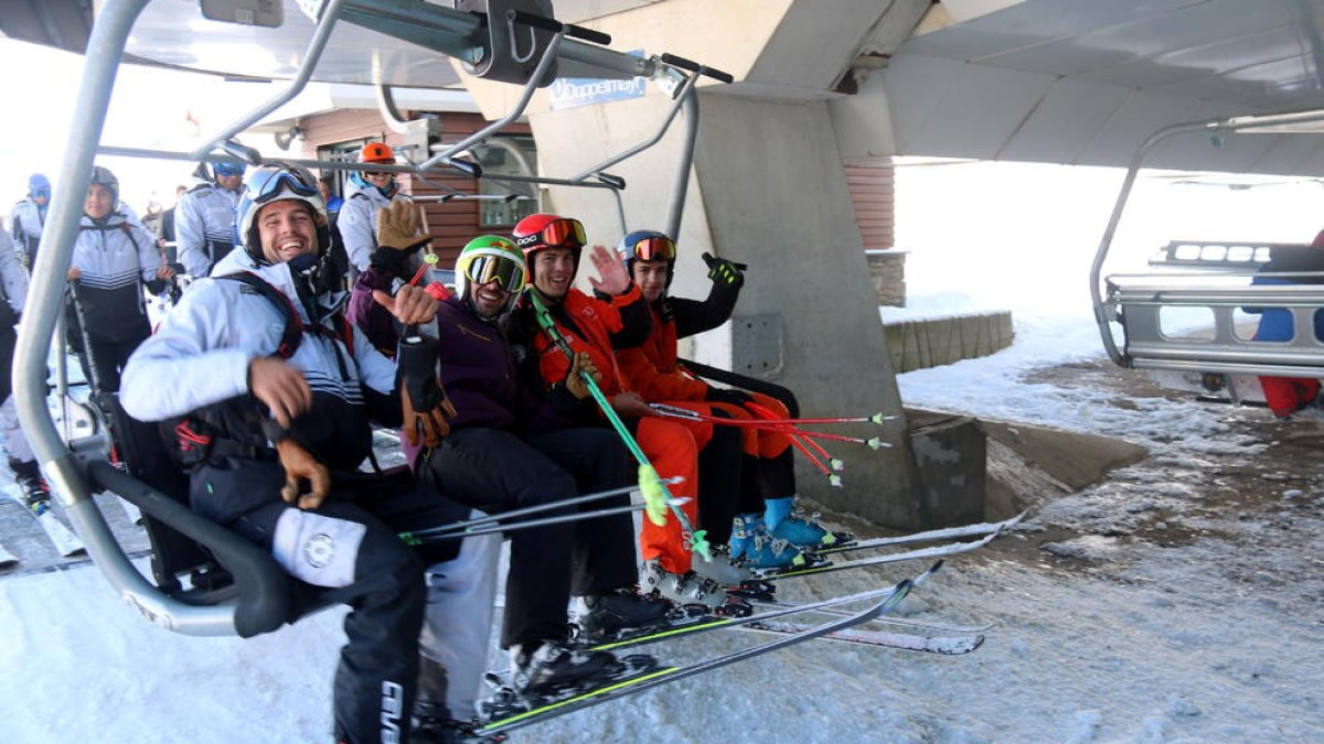 Esquiadors a Baqueira-Beret.