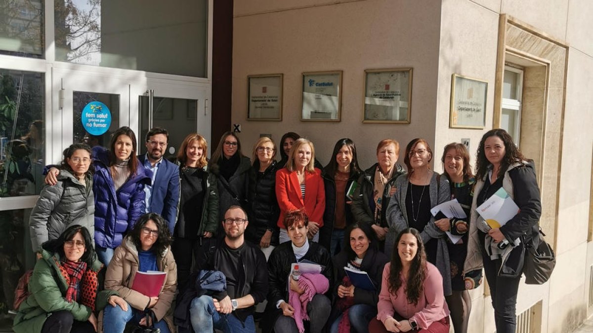 Imagen de profesionales sanitarios leridanos que forman parte de la comisión.