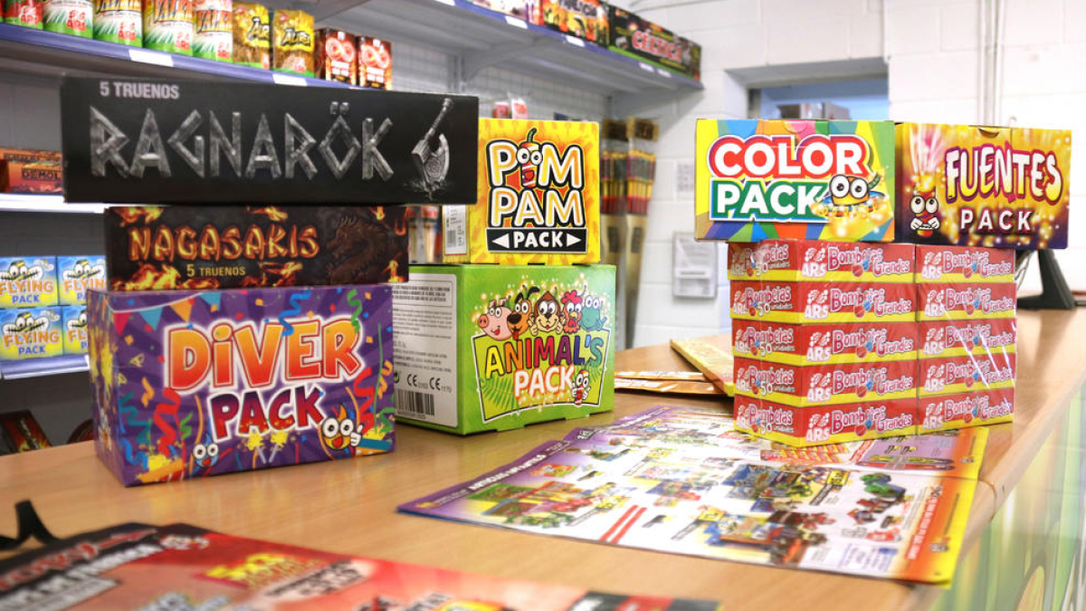 Imatge d’arxiu d’un lloc de venda de petards. 