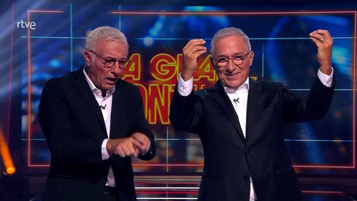 Xavier Sardà, con su clon.