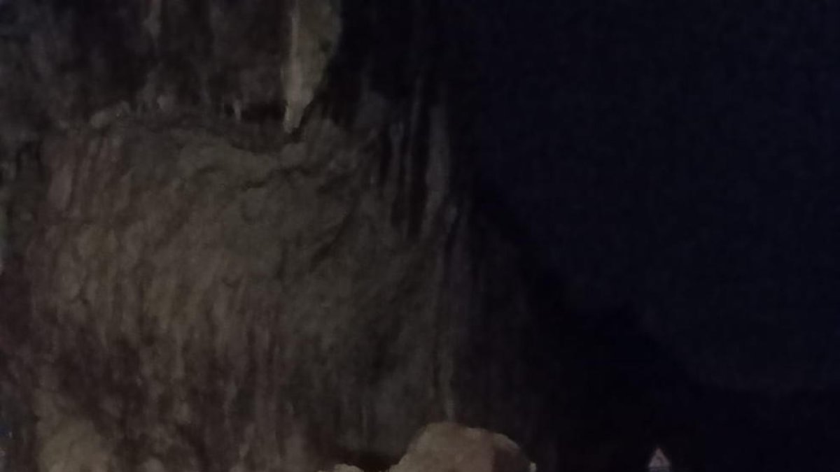 Imagen del alud de rocas en la N-230 del pasado 13 de diciembre.
