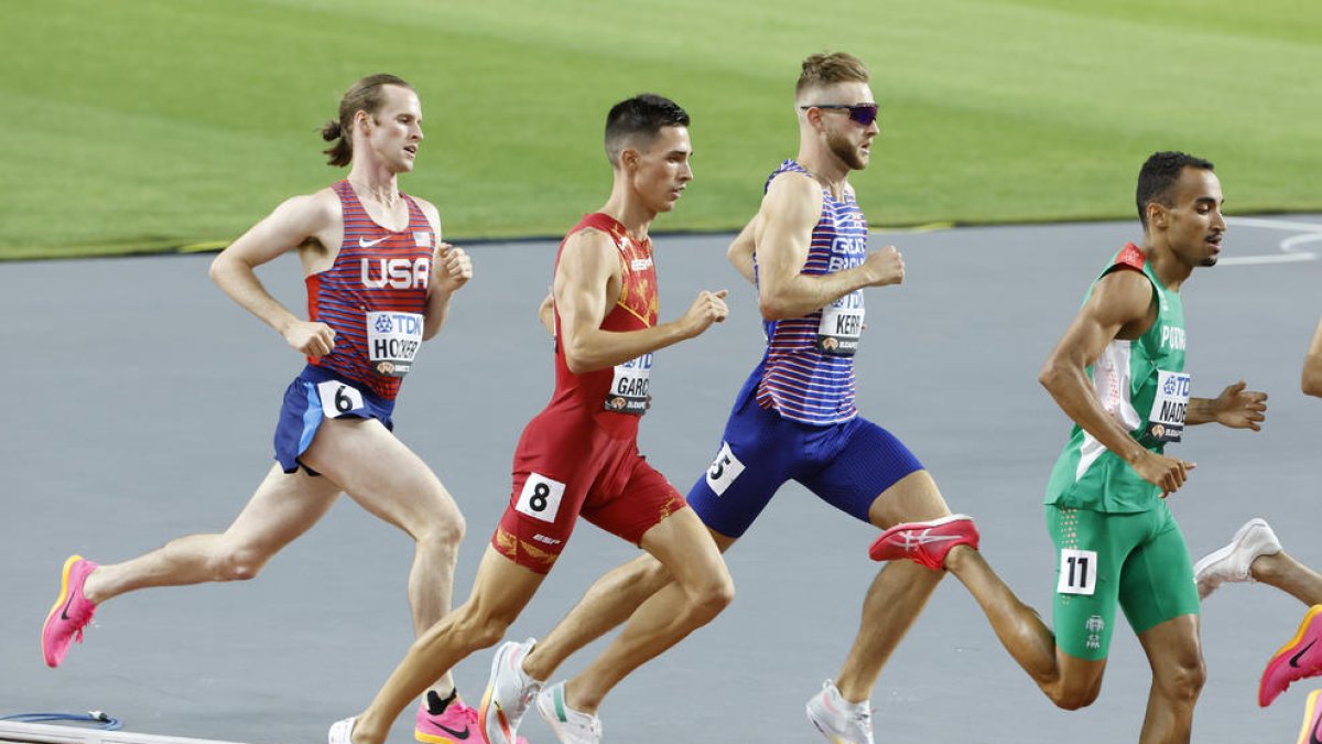 La final dels 1.500 metres amb l’espanyol García Romo, segon per l’esquerra.