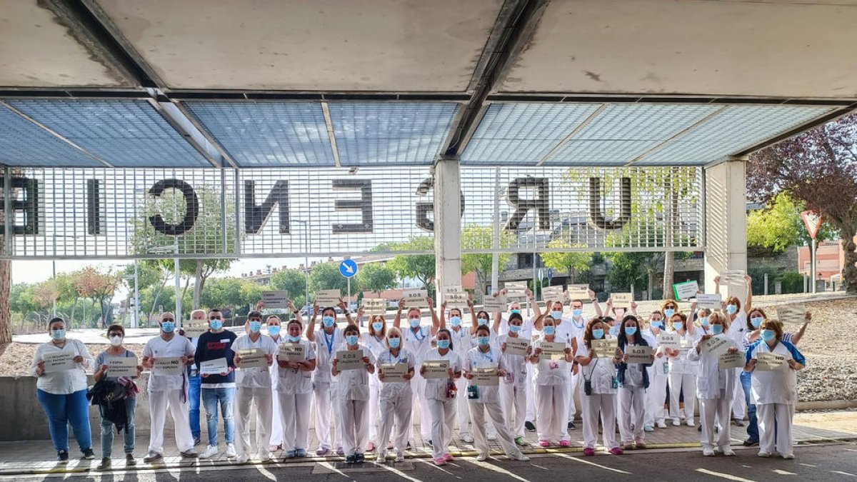 Nueva jornada de protestas del personal de Urgencias, que reclama mejor atención para los pacientes.