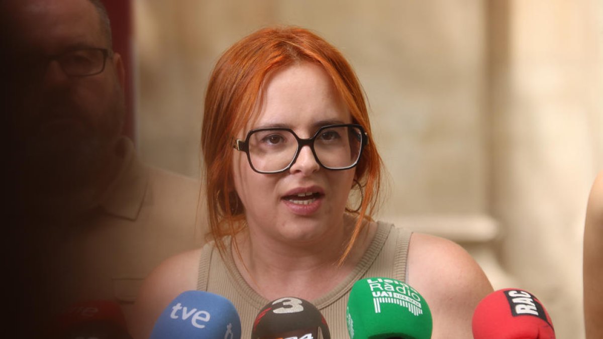 La cabeza de lista por Lleida de la candidatura de Sumar-En Comú Podem al Congreso, Elena Ferre