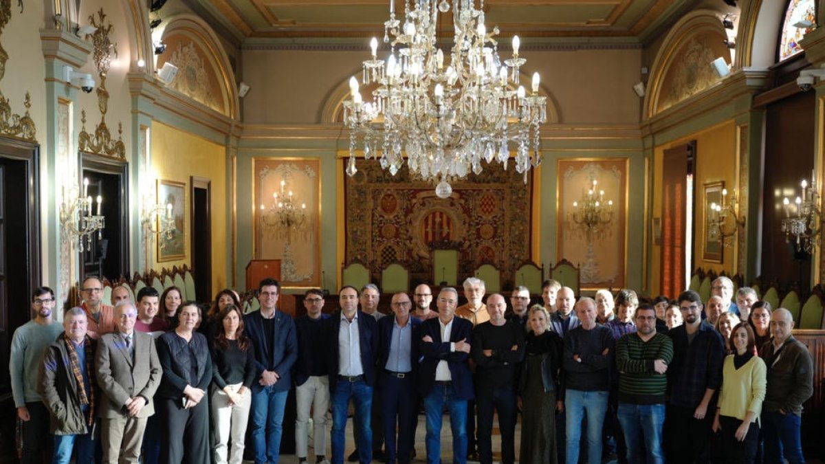 L’alcalde va oferir ahir una recepció als mitjans de comunicació amb motiu de Nadal.