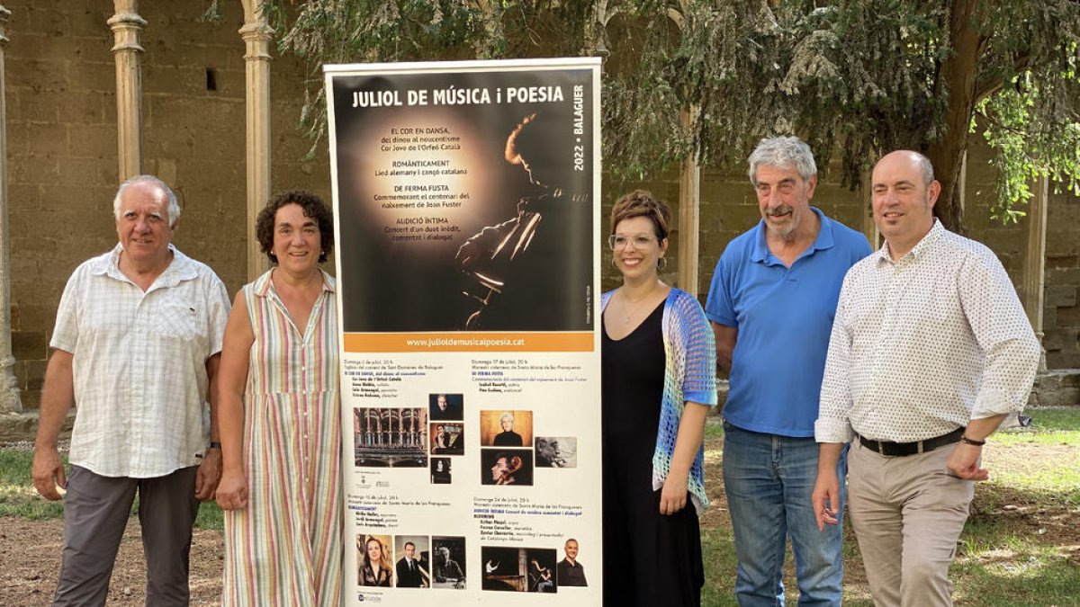 Presentació ahir del Juliol de Música i Poesia de Balaguer.