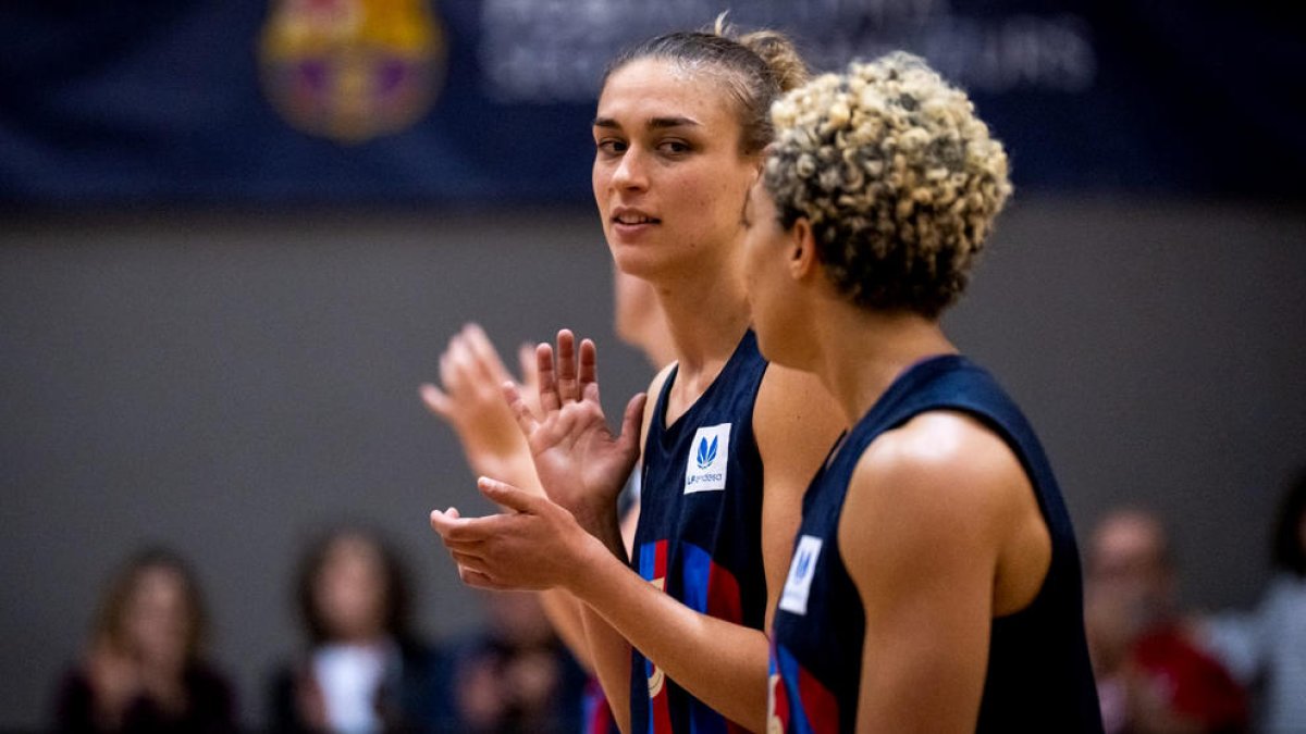 Ari Pujol, amb la samarreta del Barça CBS, rival avui del Cadí.