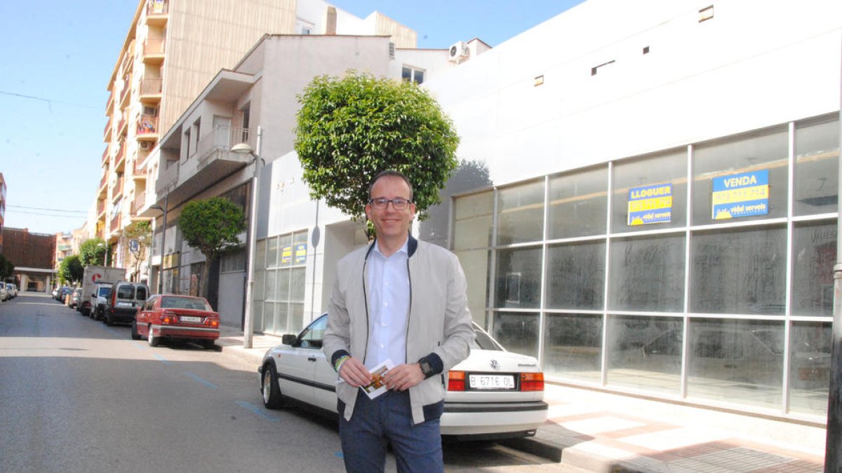 Marc Solsona, davant de les instal·lacions de l’antiga Seat.