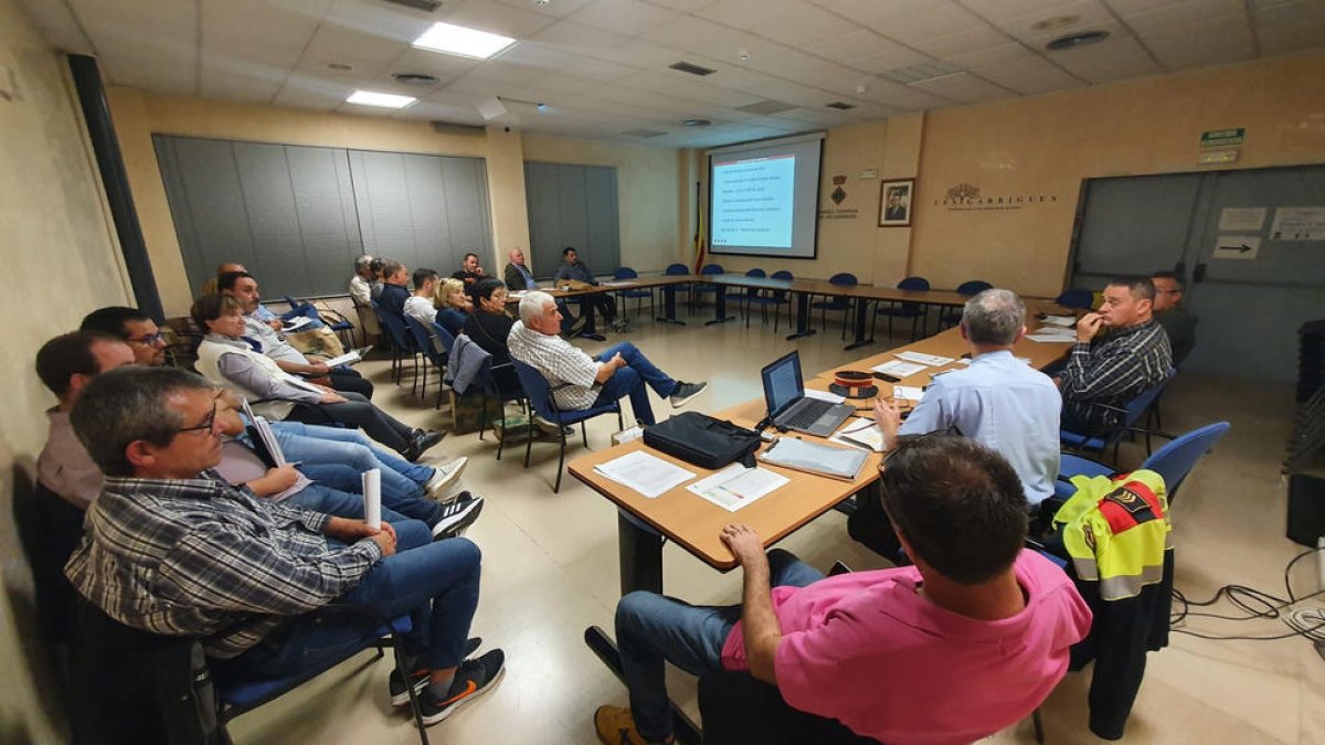 Imagen de la reunión del Consell de Alcaldes.