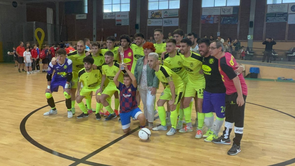 L’equip campió del Lamsauto Futsal Lleida.