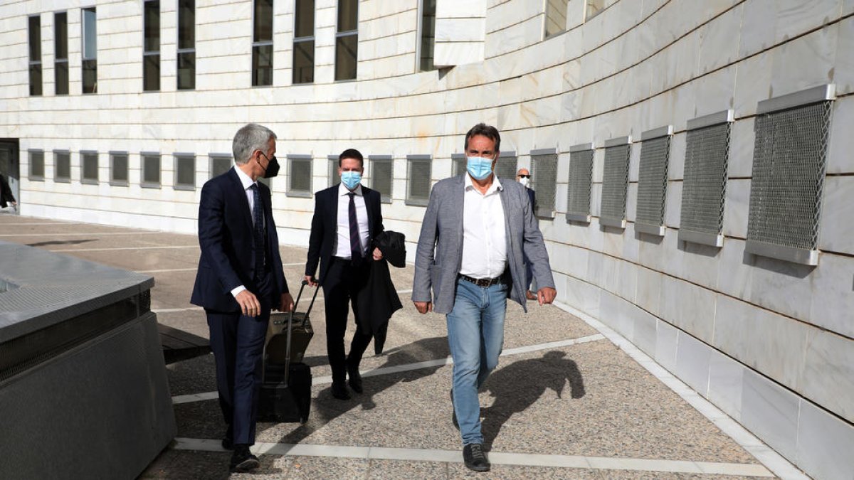 Josep Ibarz, en la celebració del judici el maig del 2021 al Jutjat Penal 1 de Lleida.