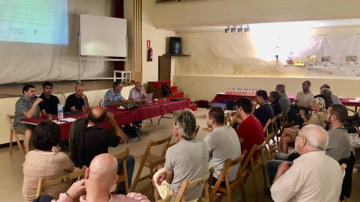 La presentació ahir de l’associació APF Vall del Corb.
