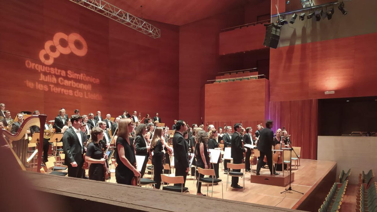Imagen del concierto del pasado domingo en el Auditorio de Lleida.
