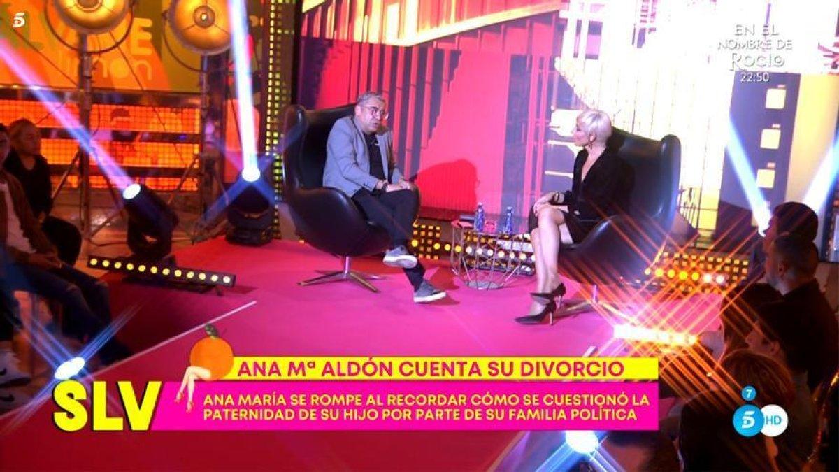 Jorge Javier con Ana María Aldón.