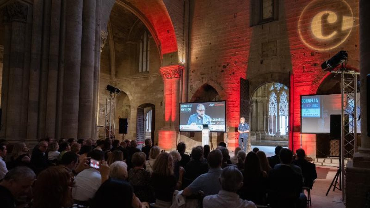 El fundador d’Infonomia i consultor Alfons Cornella va impartir una conferència a la Seu Vella.