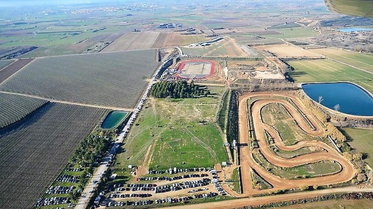 Vista aérea del parque de La Serra.