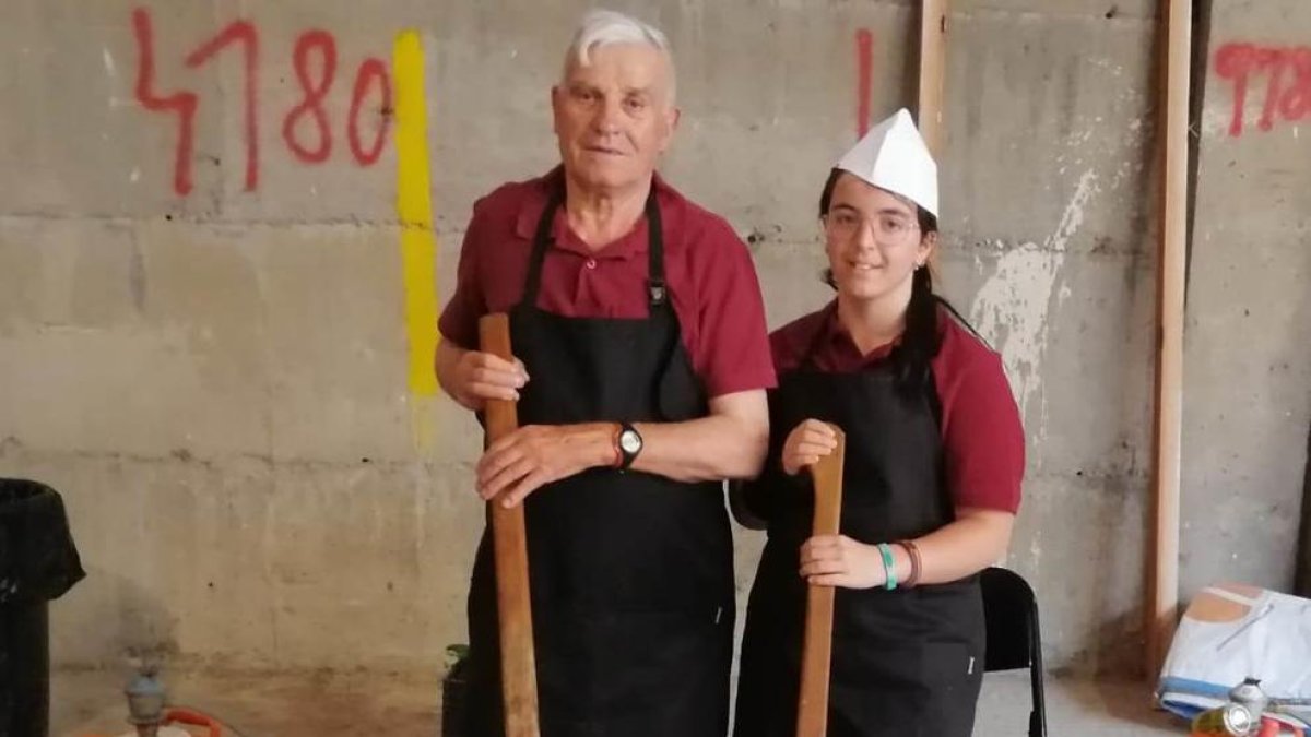 Josep Maria Sunyer y Lídia Sánchez, en Linyola.