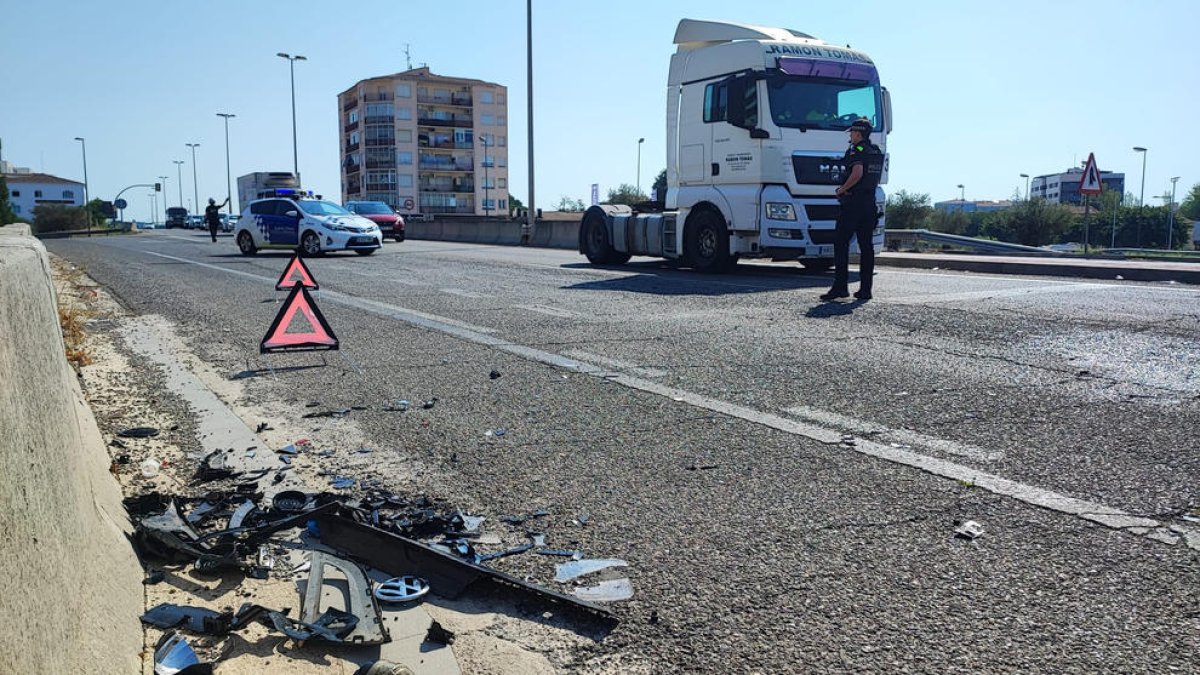 La Urbana va regular el trànsit després del sinistre d’ahir a l’LL-11.