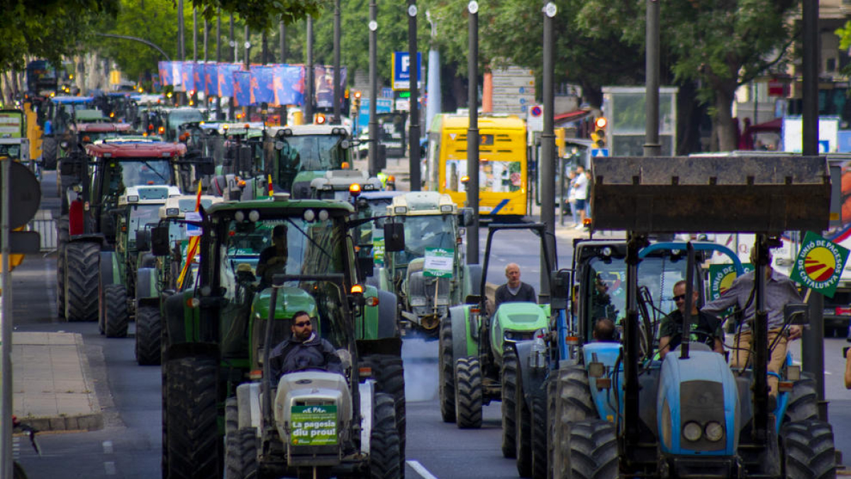 La tractorada de Lleida del 9 de maig passat.